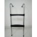 2-Step Trampoline Safety Ladder 86x36cm Heavy Duty Frame * Black